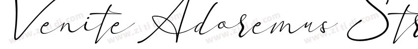 Venite Adoremus Stra字体转换